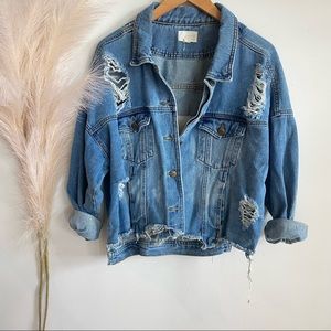 Distressed Denim Jacket